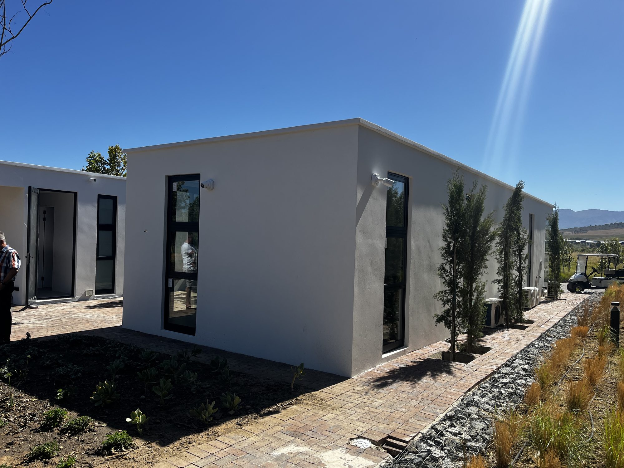 Vergenoegd Löw — EIFS facade on the wine estate