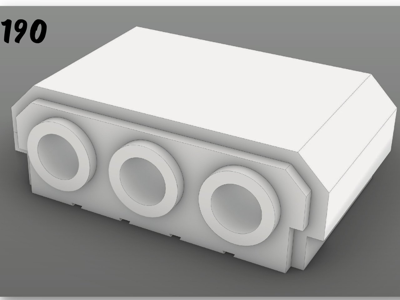 Technoblock Slab Blocks & Void Formers &mdash; Technoblock #190 — product render