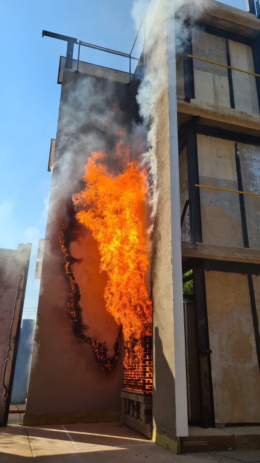 The Terraco EIFS Alpha System under full-scale facade fire test